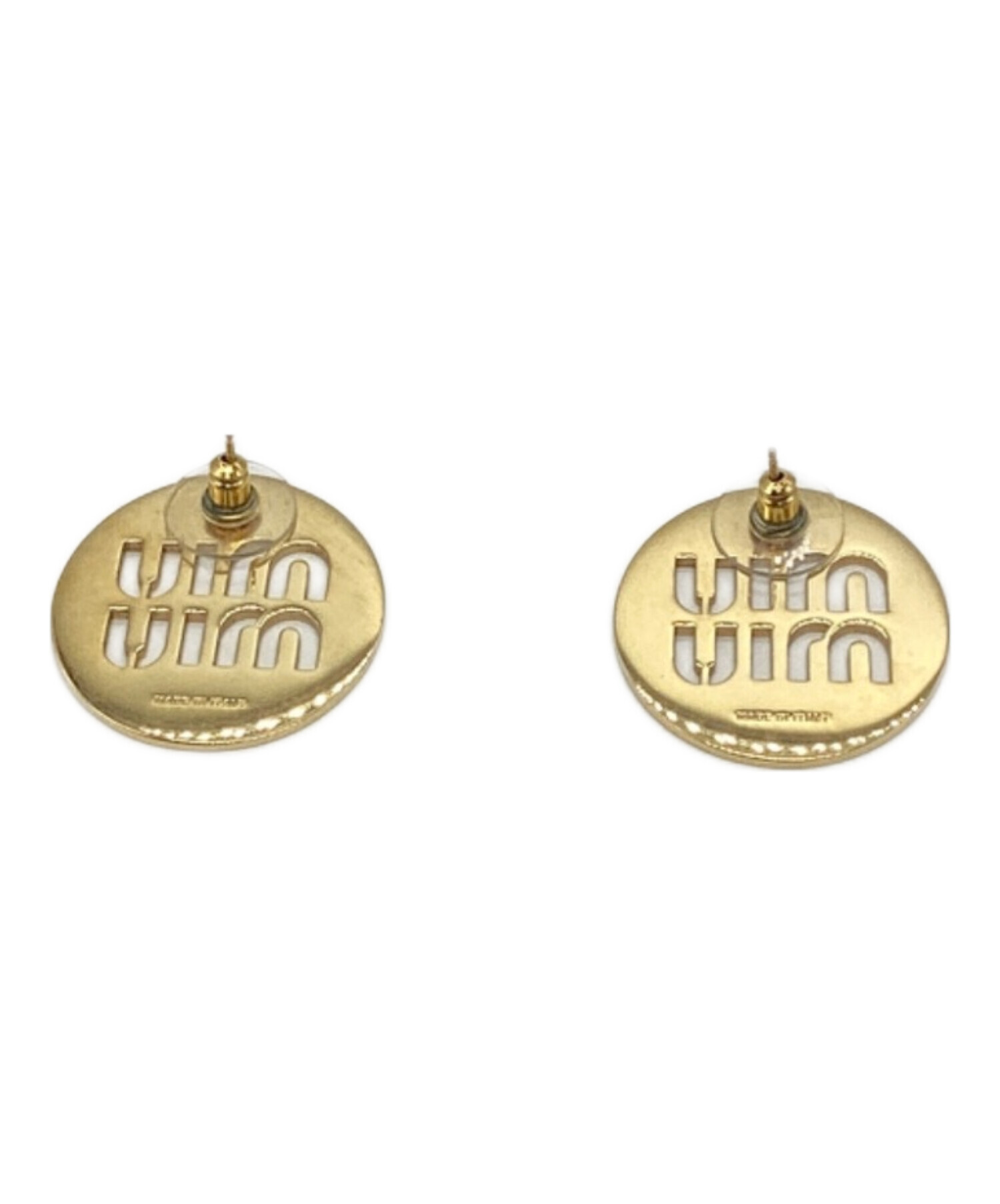 中古・古着通販】MIU MIU (ミュウミュウ) ピアス ゴールド｜ブランド