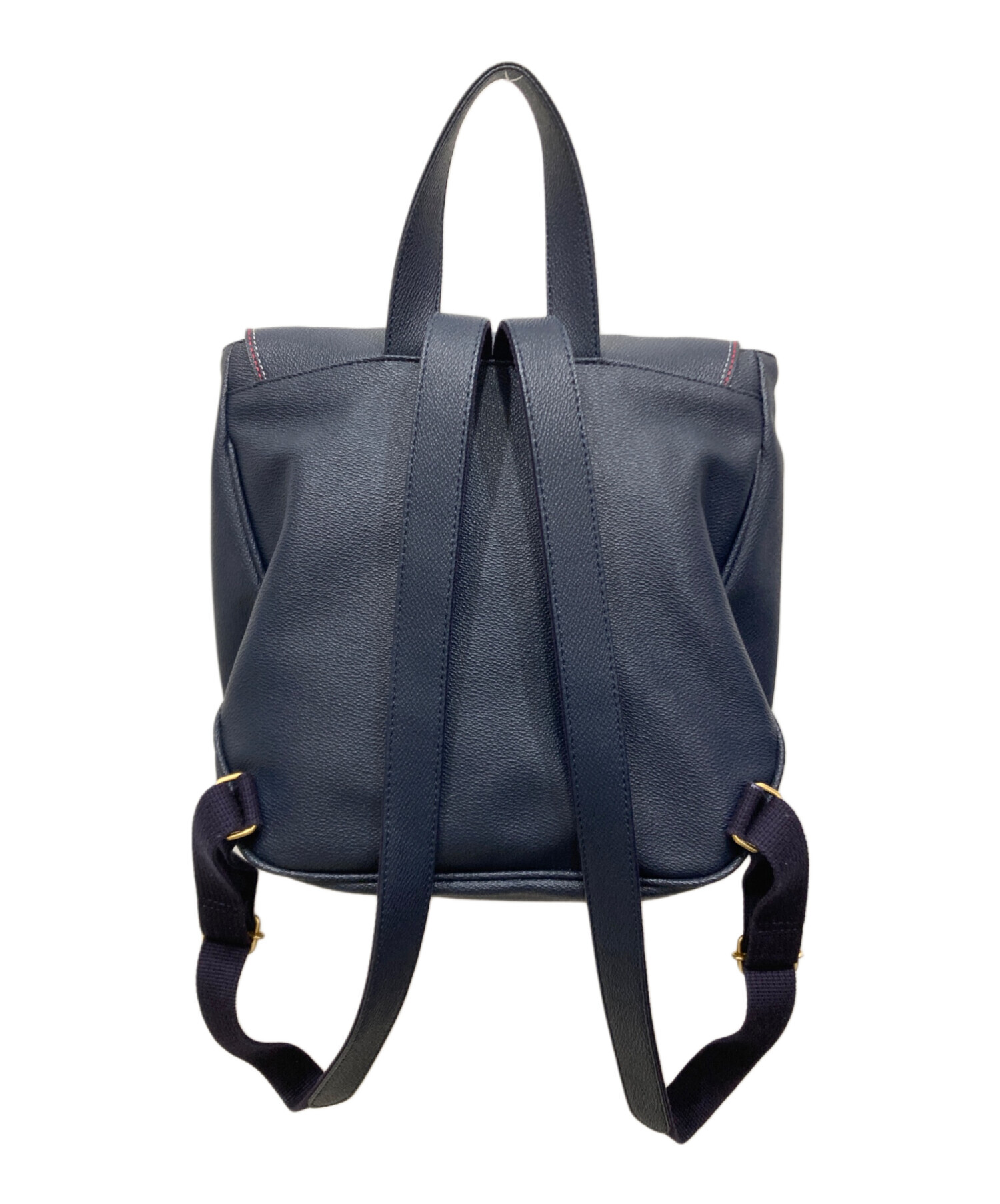 中古・古着通販】KITAMURA (キタムラ) レザーリュック ネイビー