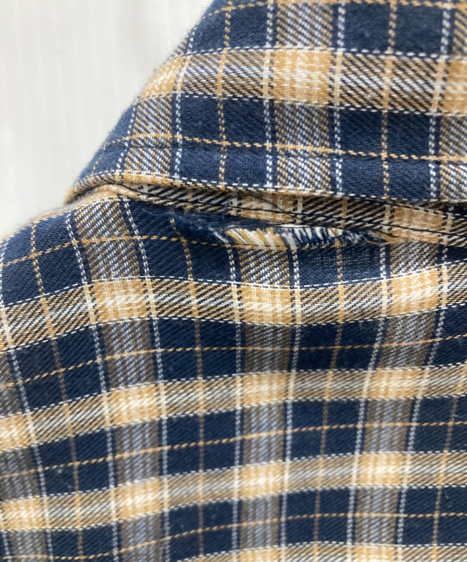 中古・古着通販】stussy (ステューシー) OLDチェックシャツ ベージュ