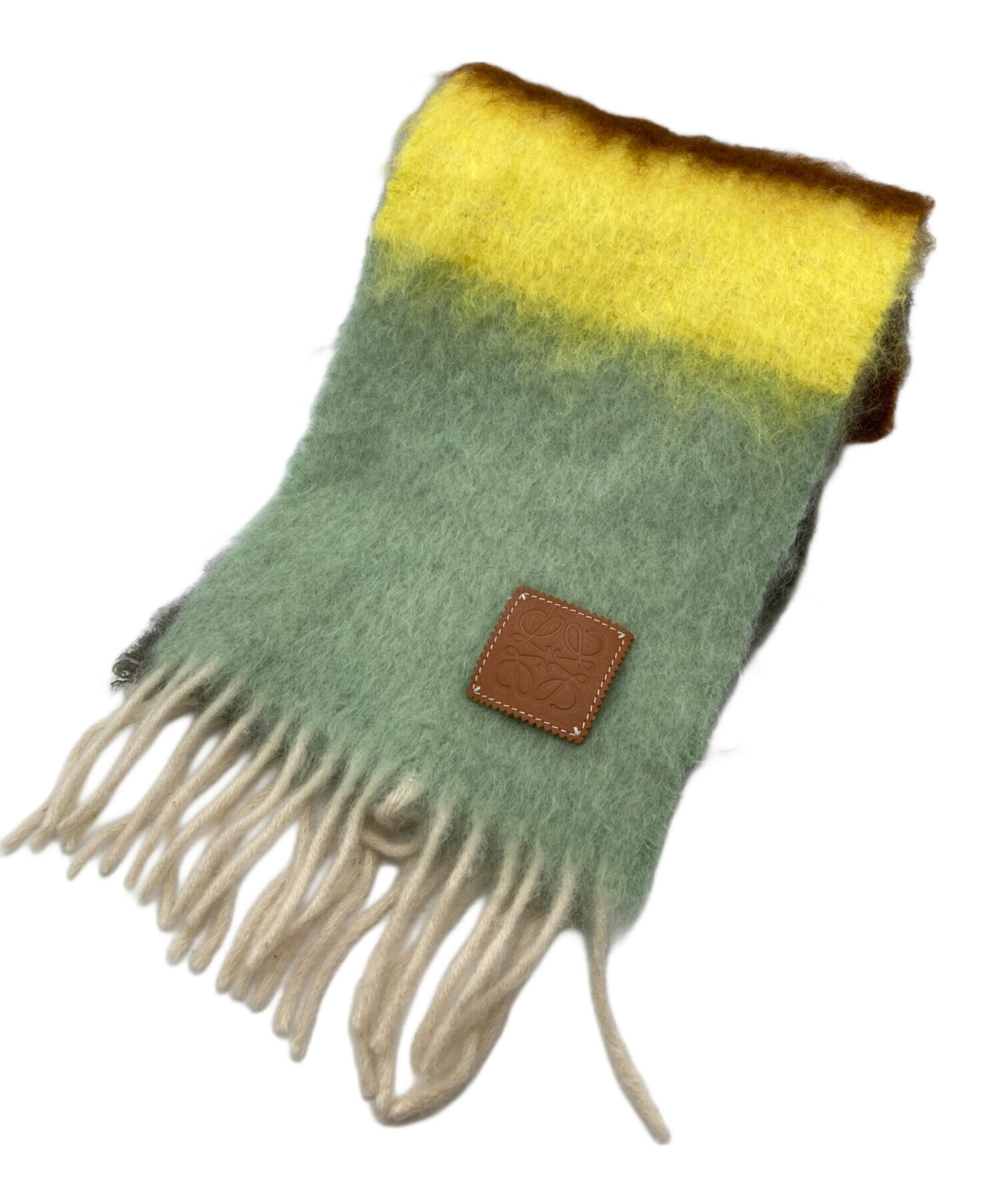 中古・古着通販】LOEWE (ロエベ) モヘアウールマフラー マルチカラー