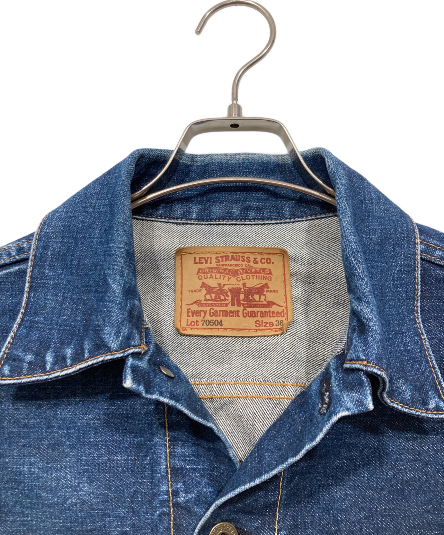中古・古着通販】LEVI'S (リーバイス) デニムジャケット 70504 ブルー