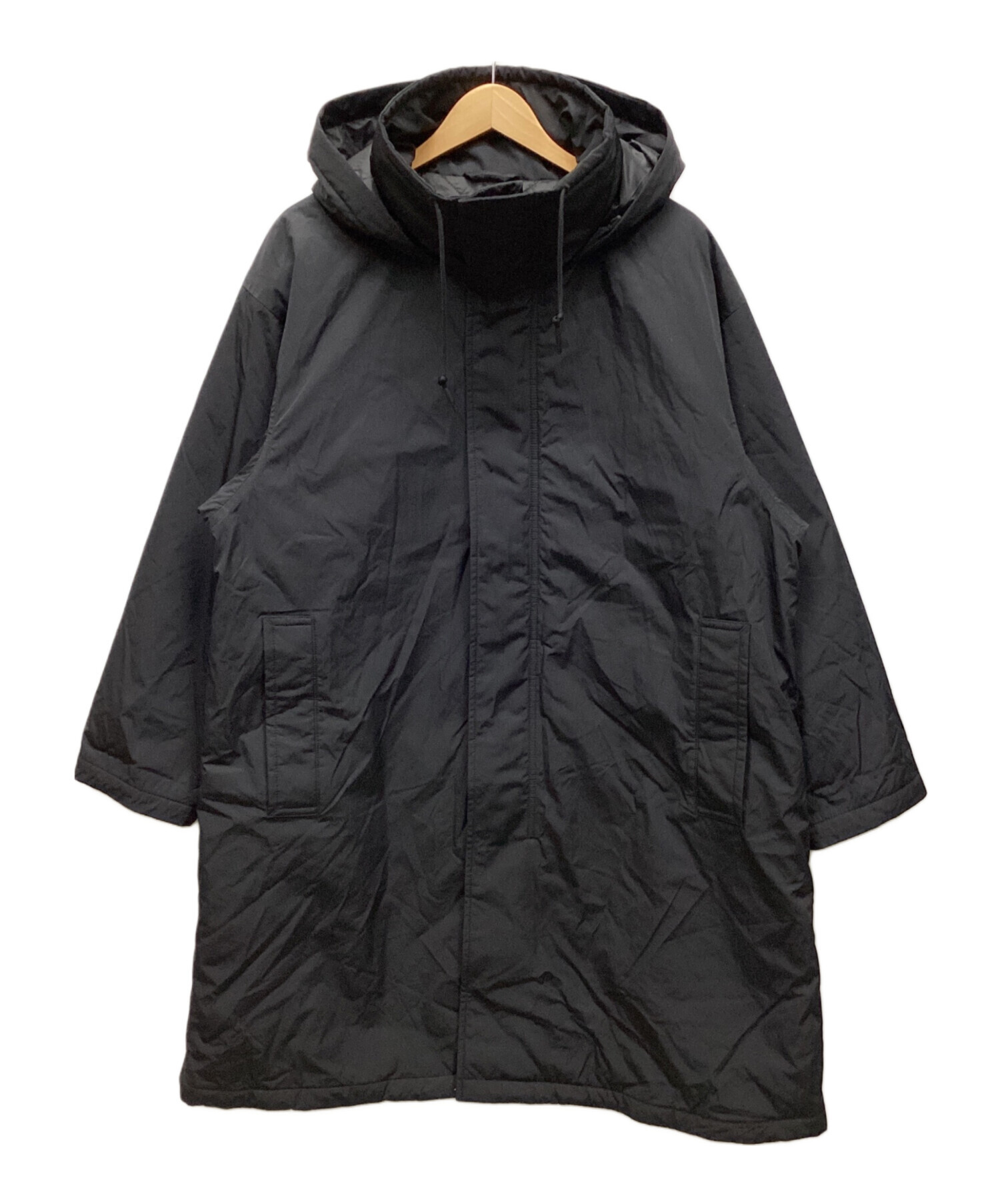 中古・古着通販】UNIQLO:C (ユニクロ:シー) フーデッドコート ブラック