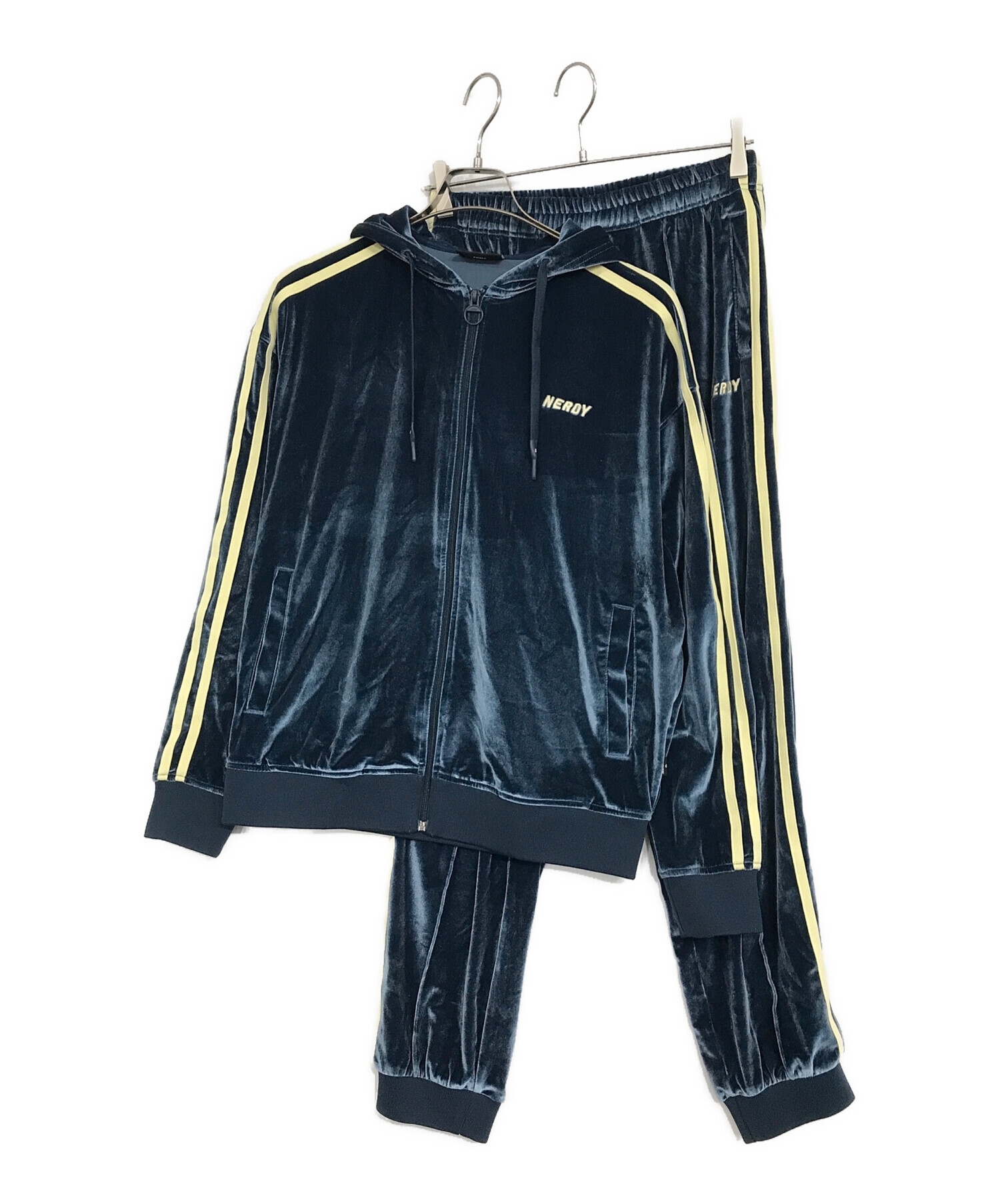 中古・古着通販】NERDY (ノルディ) ベロアセットアップジャージ