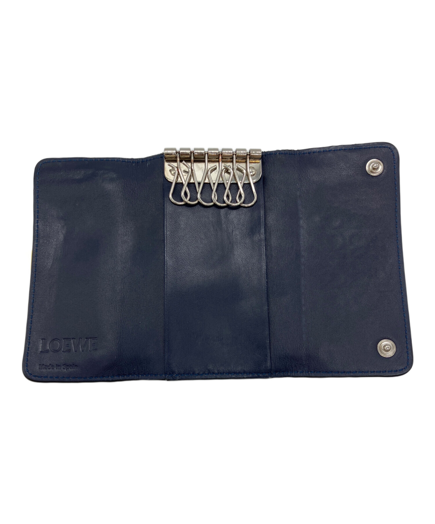 中古・古着通販】LOEWE (ロエベ) アナグラム6連キーケース ネイビー