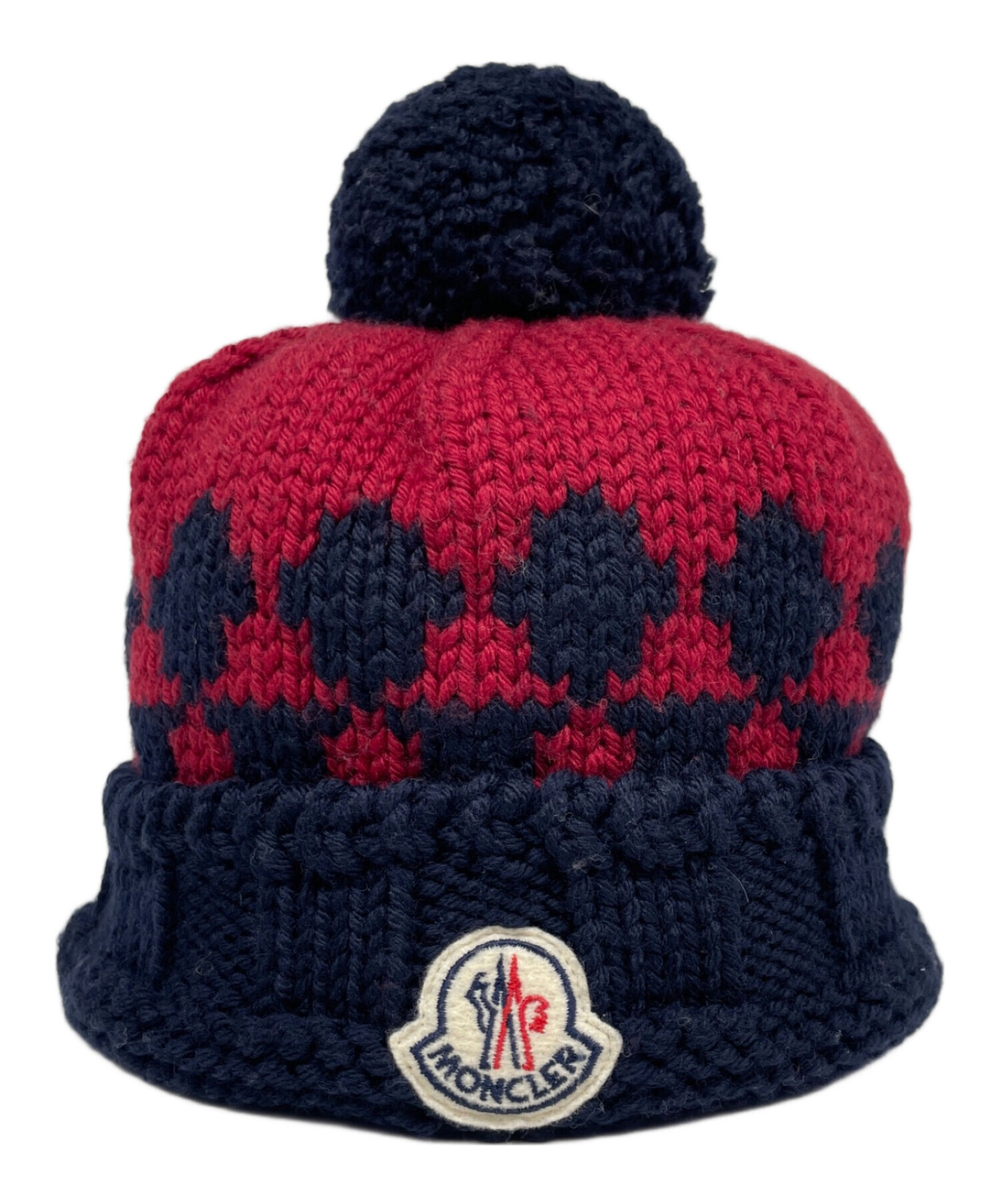 中古・古着通販】MONCLER (モンクレール) ニット帽/BERRETTO ネイビー