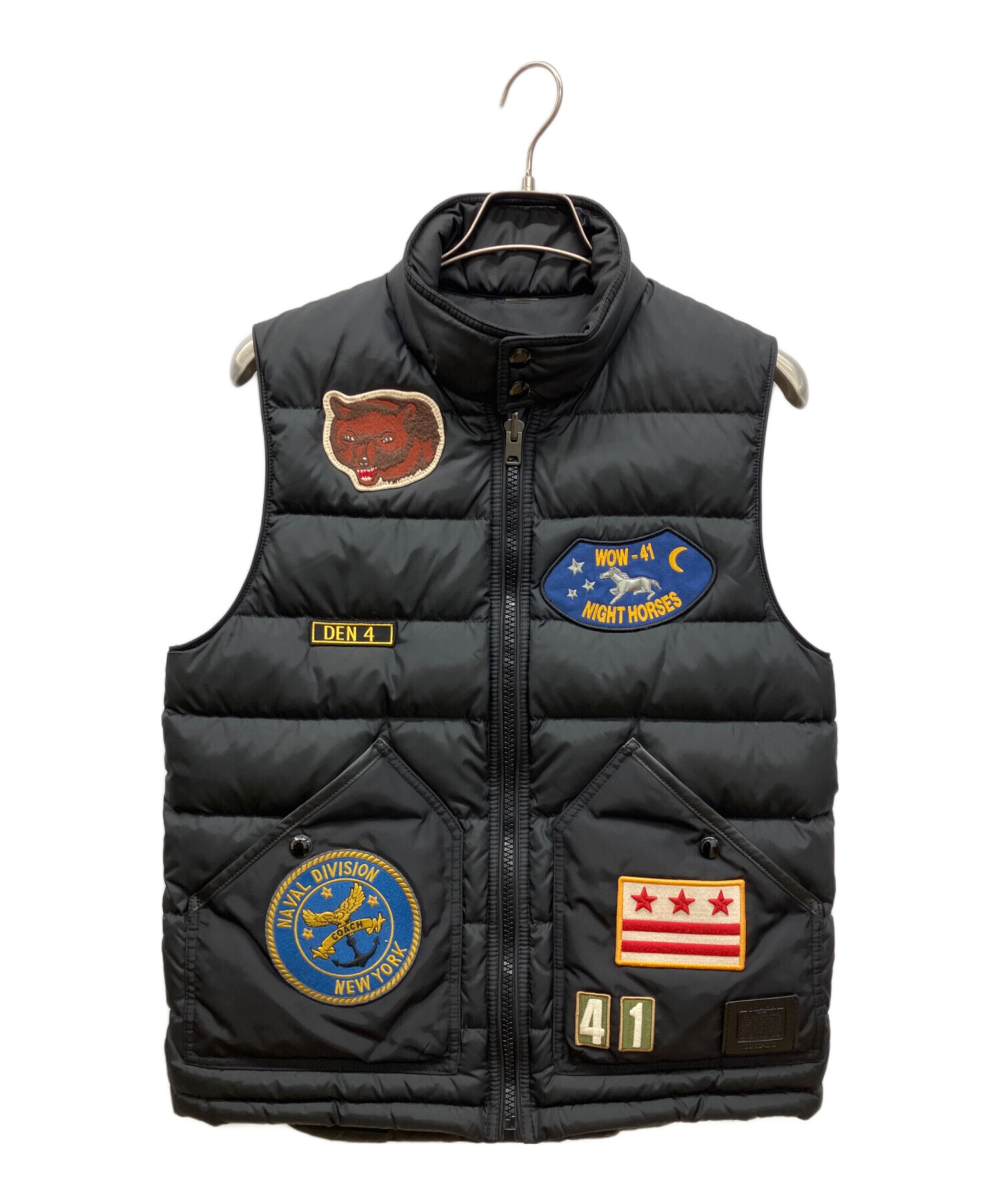 中古・古着通販】COACH (コーチ) DOWN VEST ダウンベスト ブラック