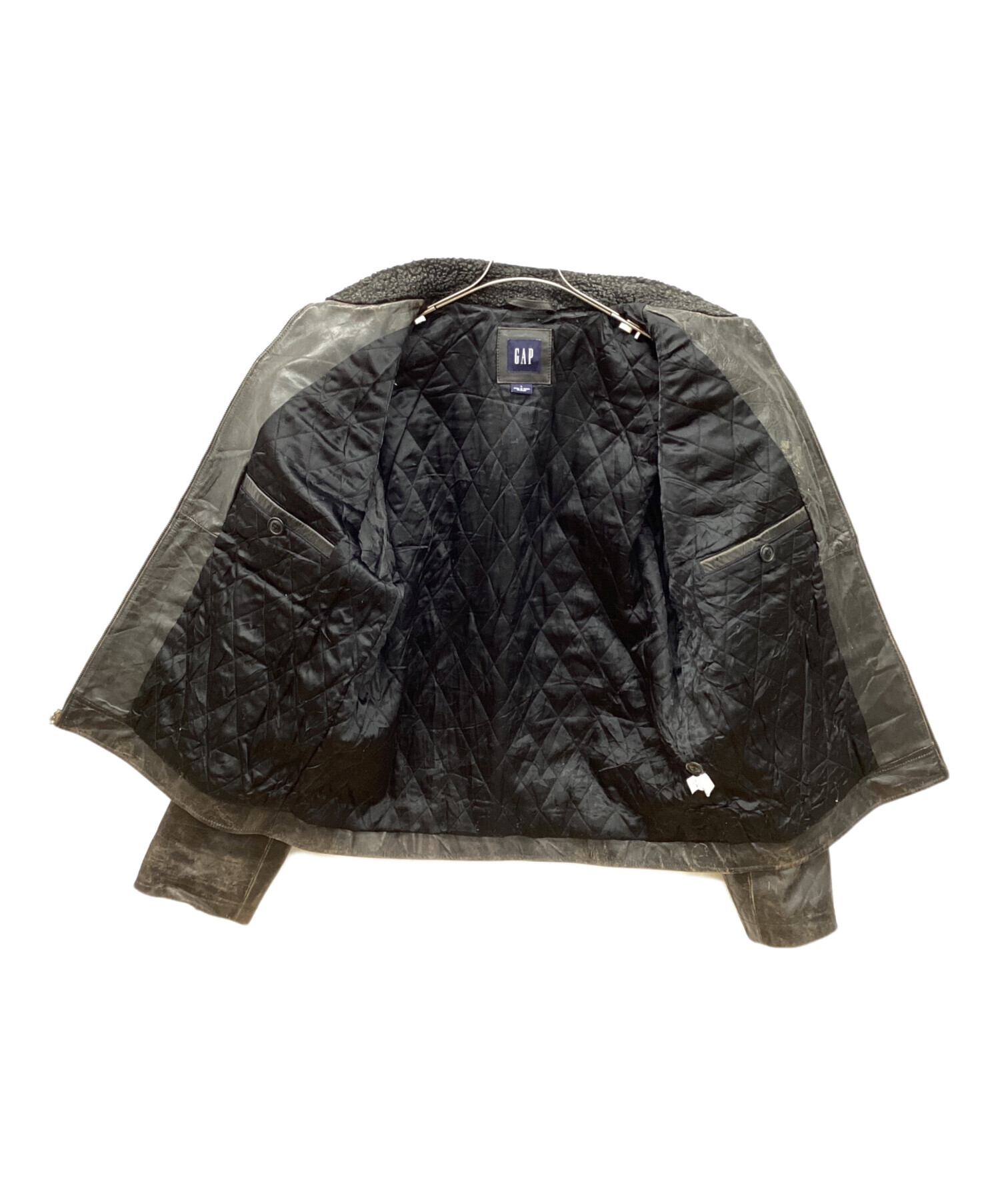 中古・古着通販】GAP (ギャップ) オールドボアレザージャケット
