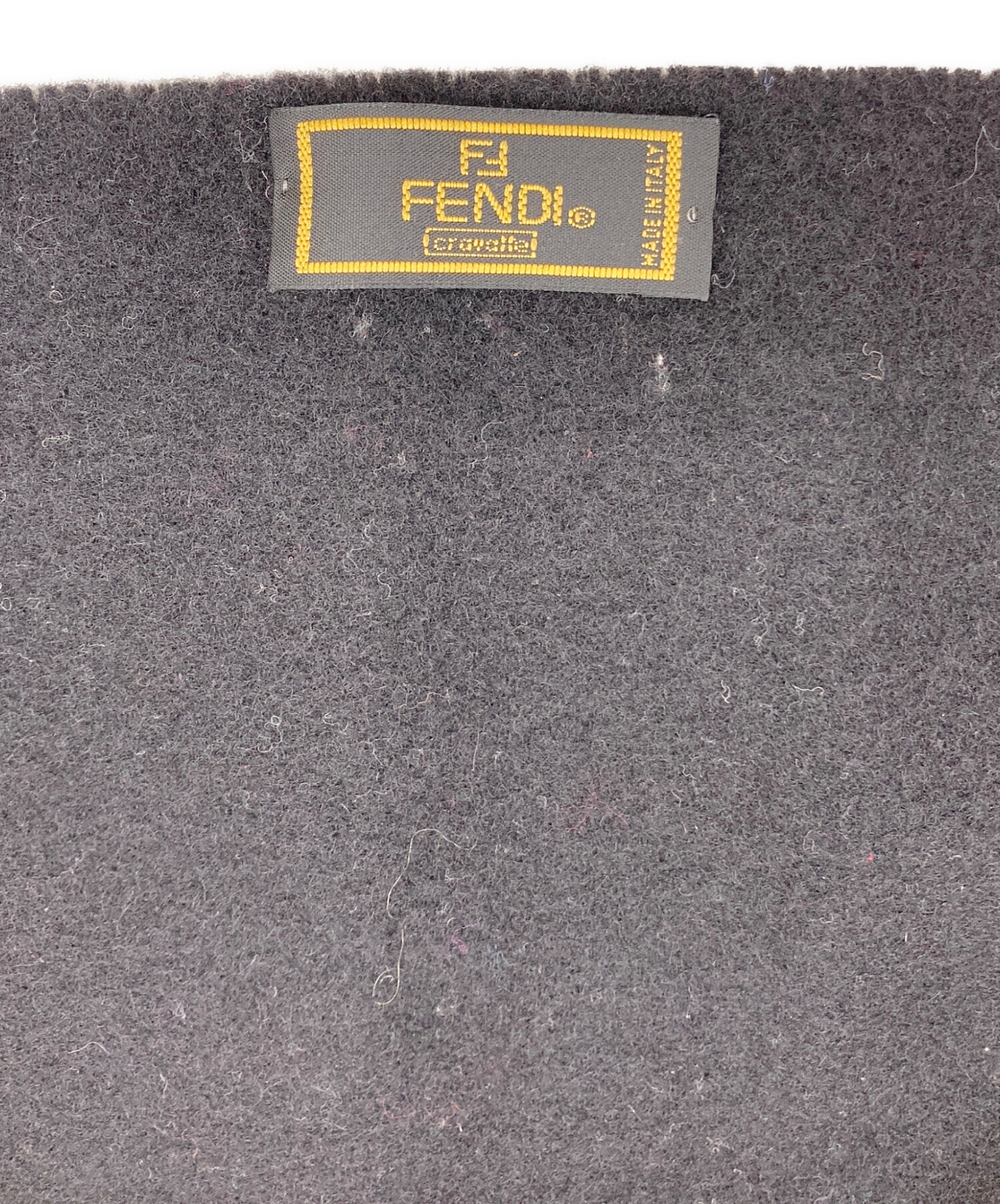 中古・古着通販】FENDI (フェンディ) マフラー ブラック｜ブランド