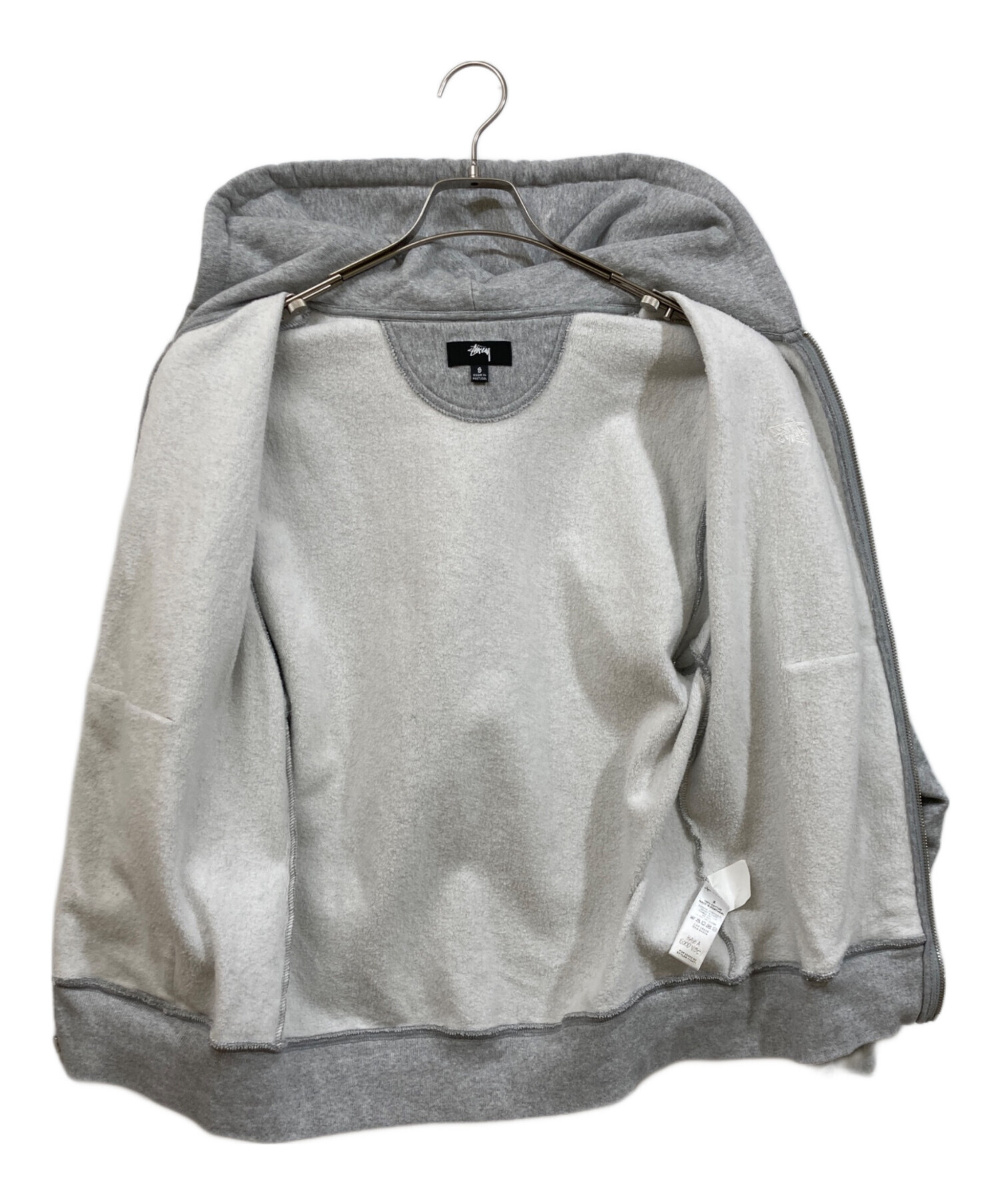 中古・古着通販】stussy (ステューシー) ジップパーカー グレー サイズ