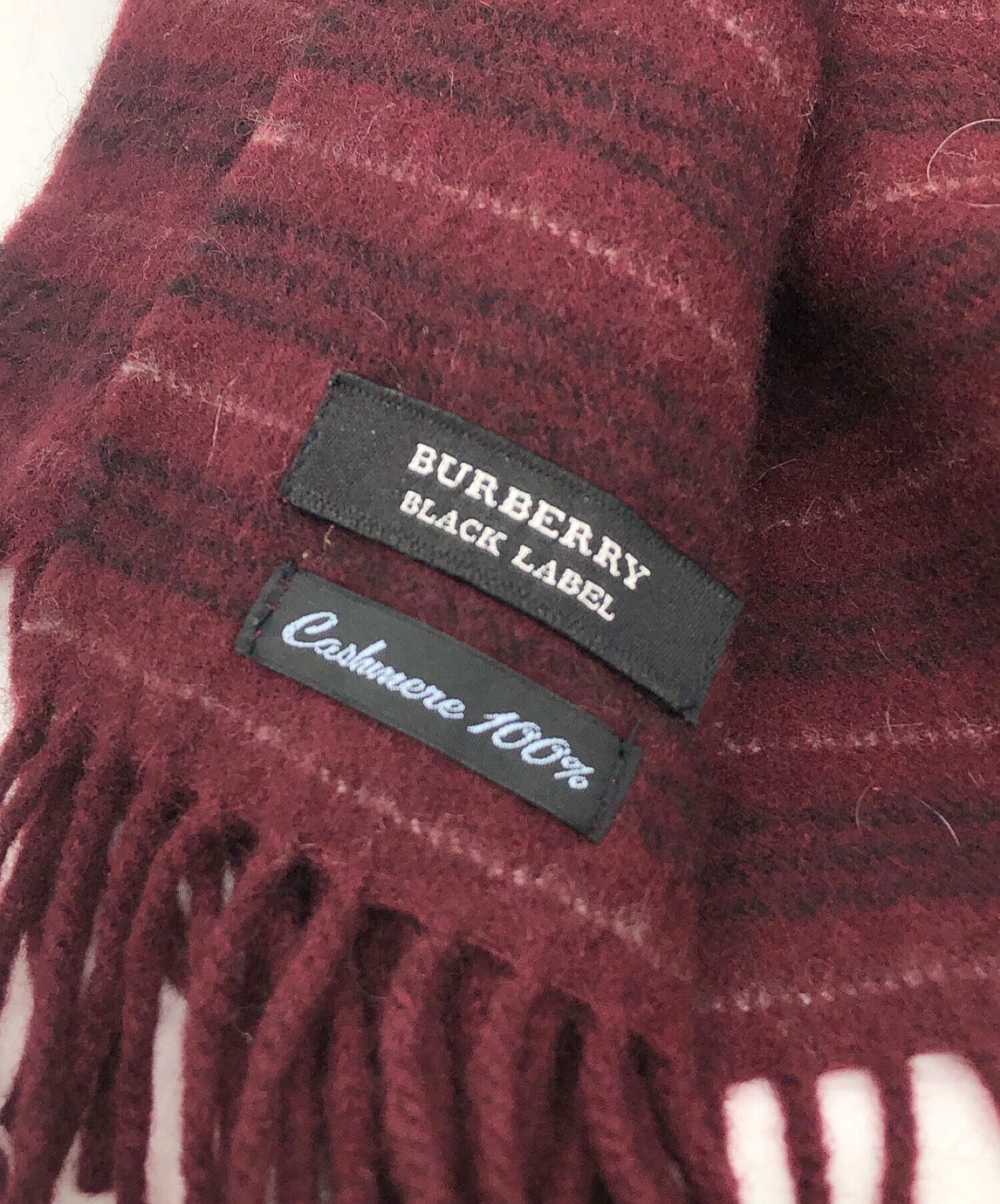 BURBERRY BLACK LABEL カシミヤ100%マフラー、ストール 中古・古着通販