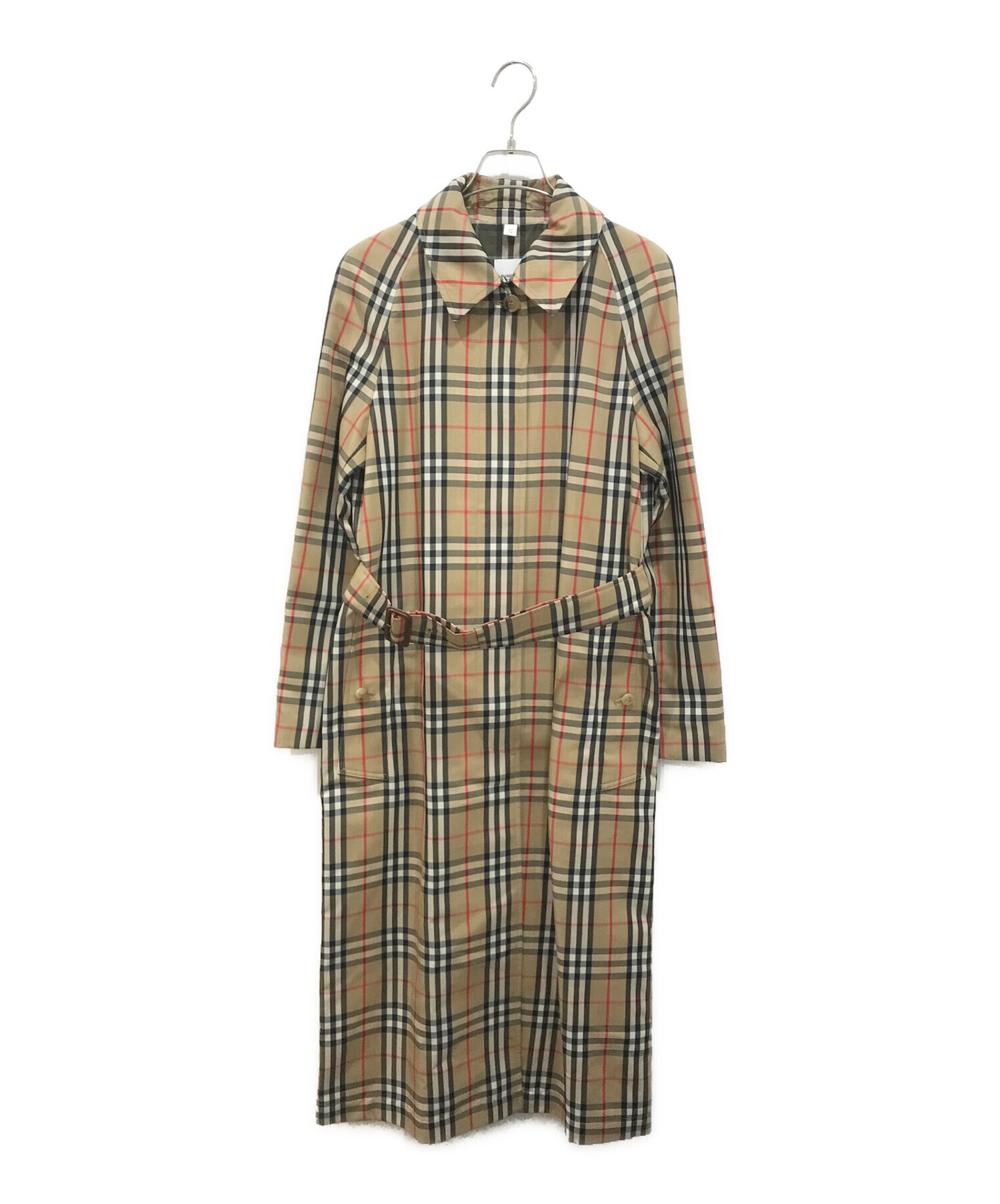 バーバリー Burberry ステンカラーコート 裏地総チェック 英国製 44
