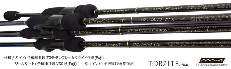 ロッド]ヤマガブランクス ブルーカレント 83/TZ NANO Flex□ネコポス