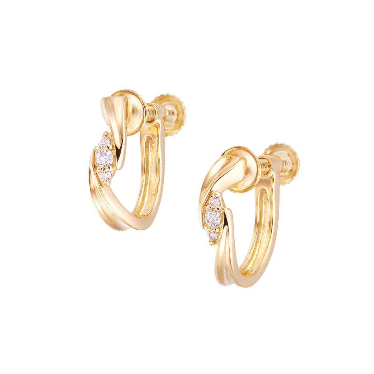 K18イエローゴールドイヤリング(RER460)|TSUTSUMI（ジュエリーツツミ