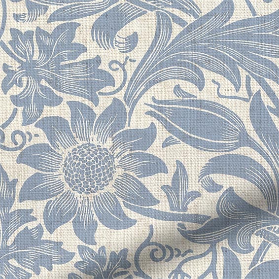 William Morris -ウィリアムモリス サンフラワー ビンテージブルー