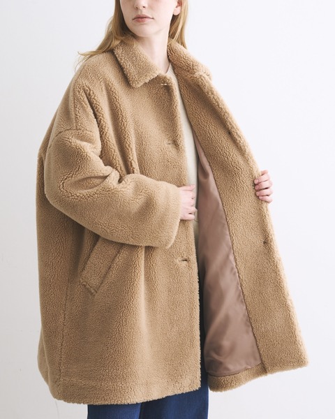 MALTON ECO FUR マールトン エコファー｜ブラック｜ウィメンズ｜コート