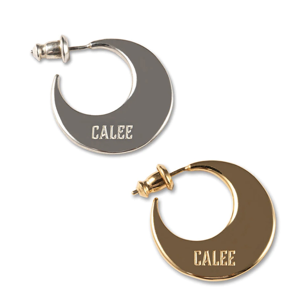 キャリー ムーン ロール シルバー ピアス | CALEE MOON ROLL SILVER