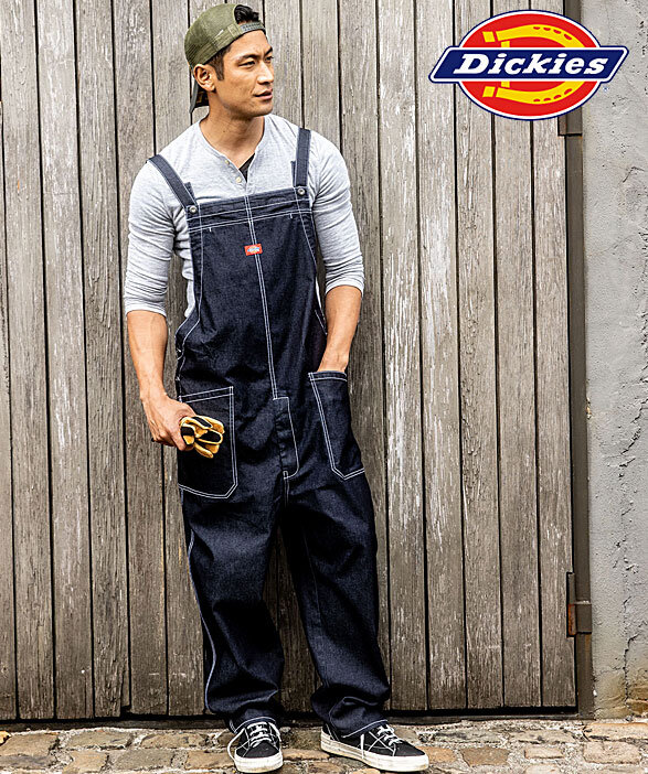 公式]D-709 Dickies（ディッキーズ）ストレッチデニムサロペット