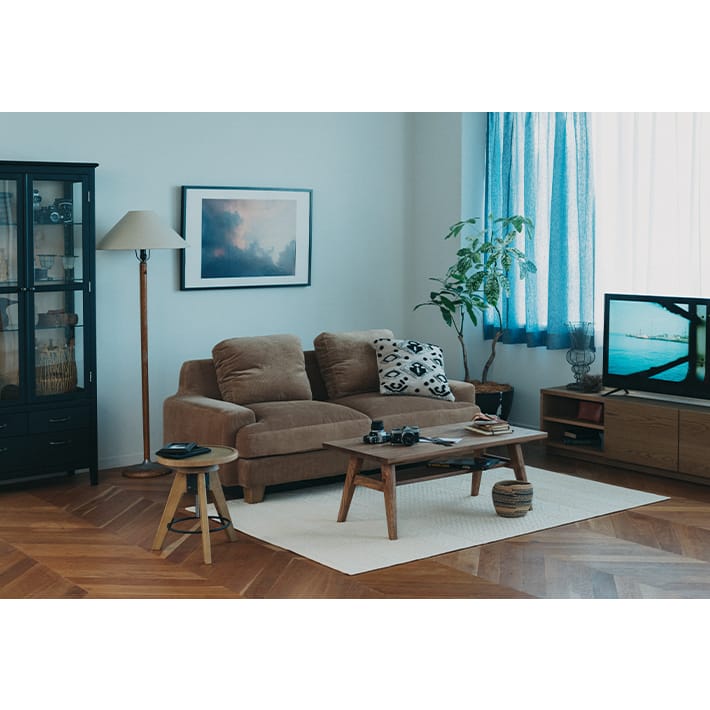 unico GREIG(グレイグ) ソファ替えカバー 3シーター用 カーキ UNICO