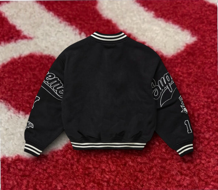 Supreme Veritas Varsity Jacket Black FW24 – UniqueHype