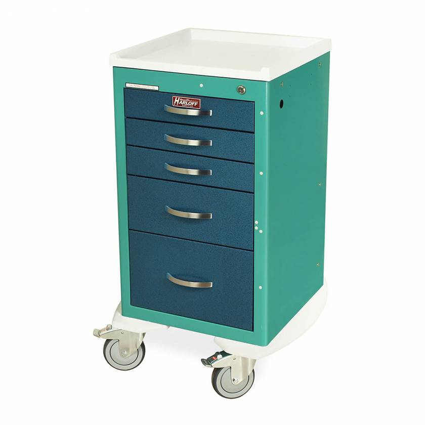 Harloff MDS1824K05 5-Drawer M-Series Treatment Cart Key Lock