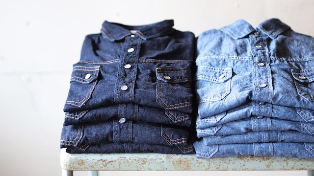 TCB jeans] RANCHMAN Shirt, DENIM / デニムウェスタンシャツ【UNCLE