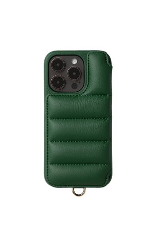 新品・未使用】DEMIU レザーケース ダウン風ケース スマートフォンケース