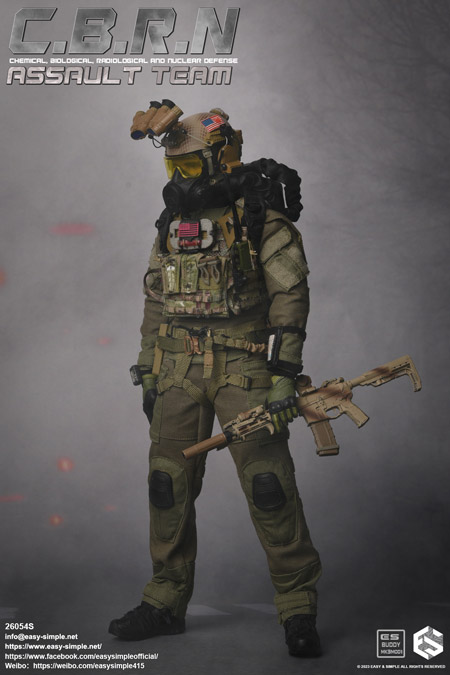 EASY&SIMPLE】26054S CBRN Assault Team 1/6スケールミリタリーフィギュア