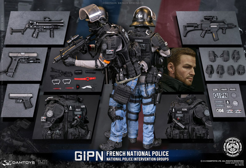 DAM】No.78076 1/6 FRENCH NATIONAL POLICE INTERVENTION GROUPS GIPN
