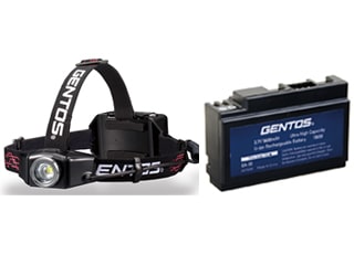 GENTOS GH-003RG ヘッドライト【専用充電池1個サービス限定品】 ウエダ