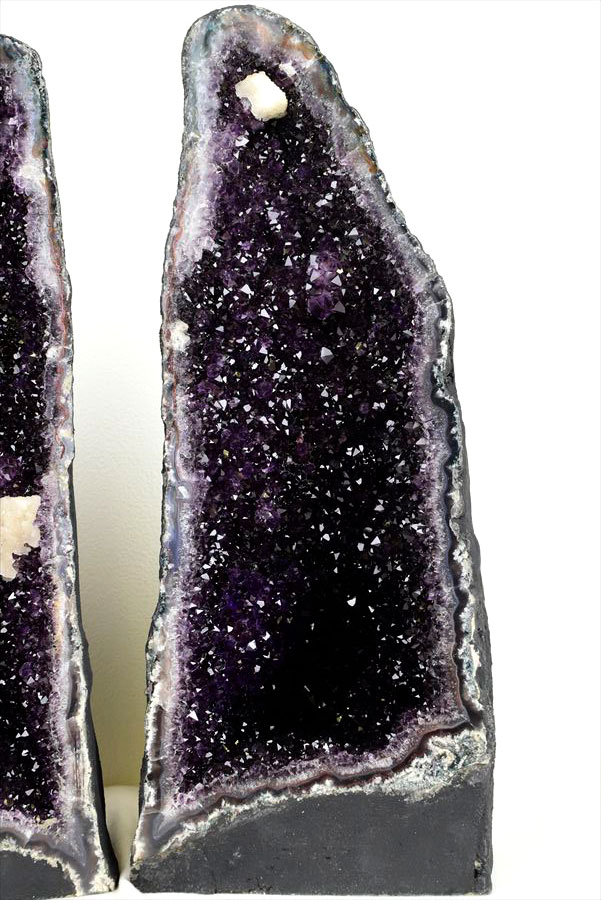 アメジスト ペアドーム アメジストジオード 紫水晶｜置物｜インテリア