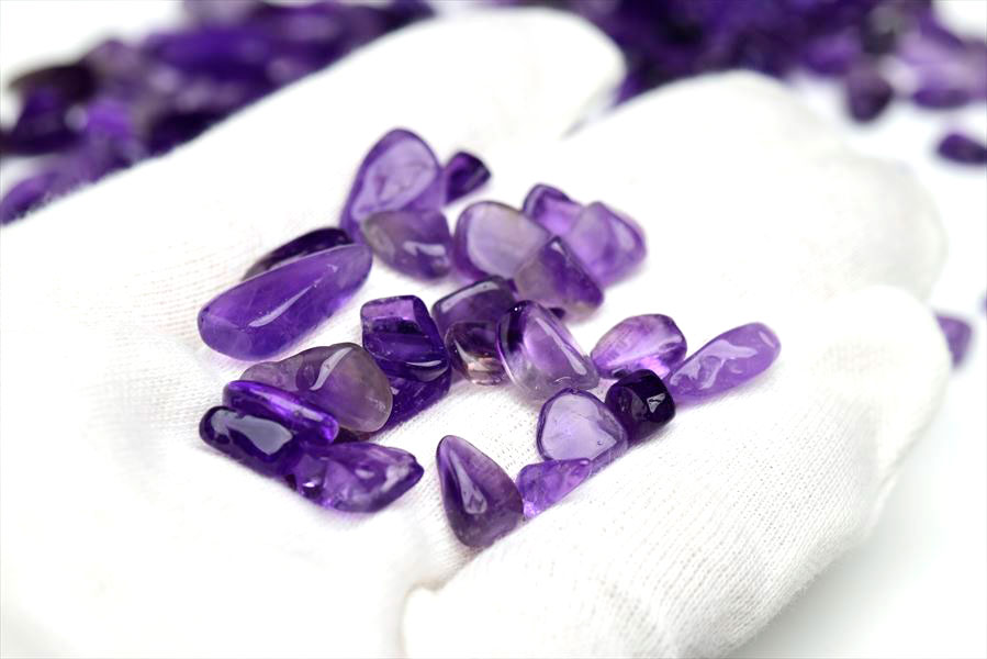 AAA アメジスト 紫水晶 さざれ｜透明・濃紫｜ブラジル産｜浄化｜天然石