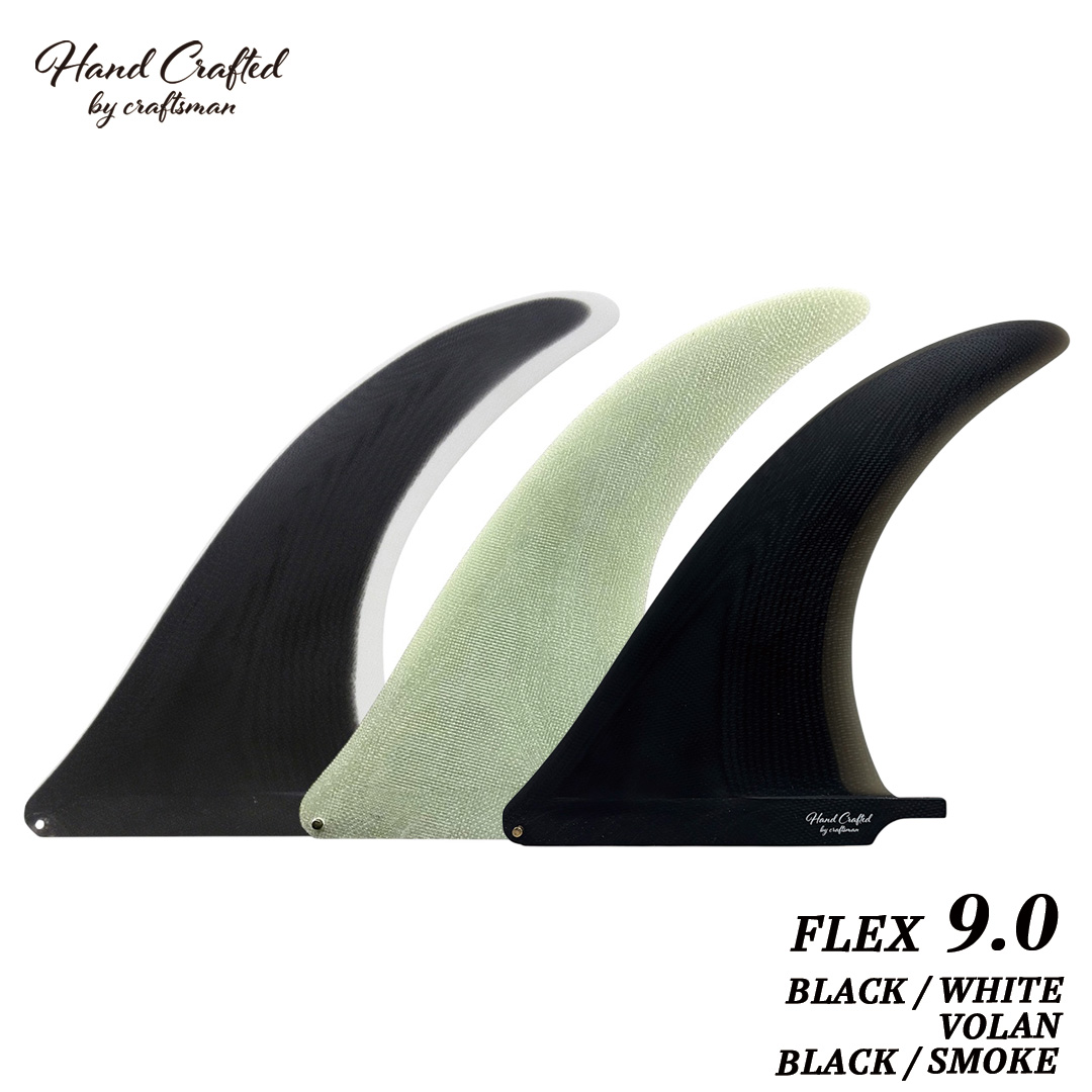 CRAFTSMAN FIN FLEX 9.0 VOLAN BLACK/WHITE BLACK/SMOKEシングルフィン