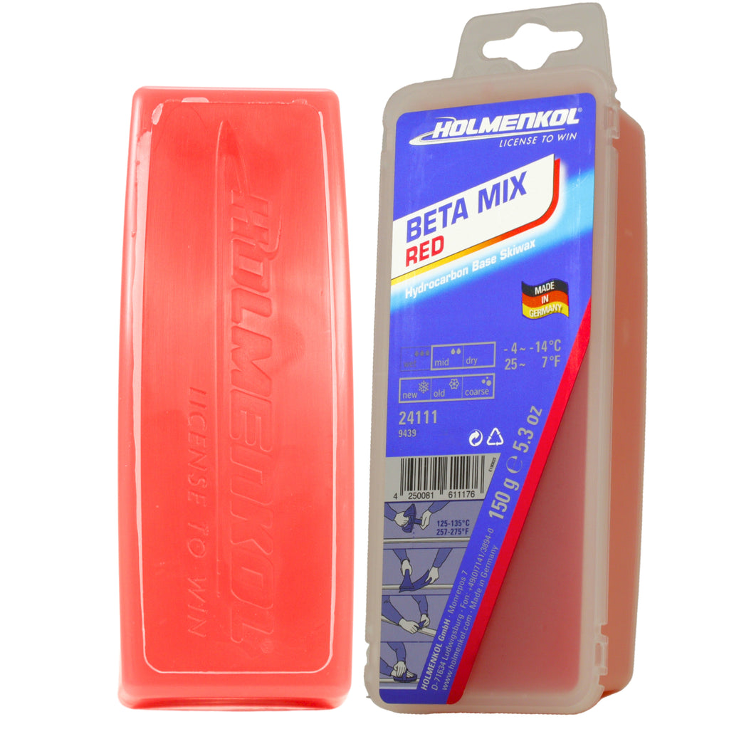 Holmenkol BetaMix Red Cold Ski & Board Wax – Utah Ski Gear