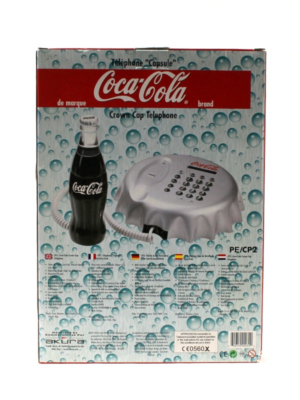 Coca-Cola Crown Cap Telephone (Akura, 1999) - Kringwinkel