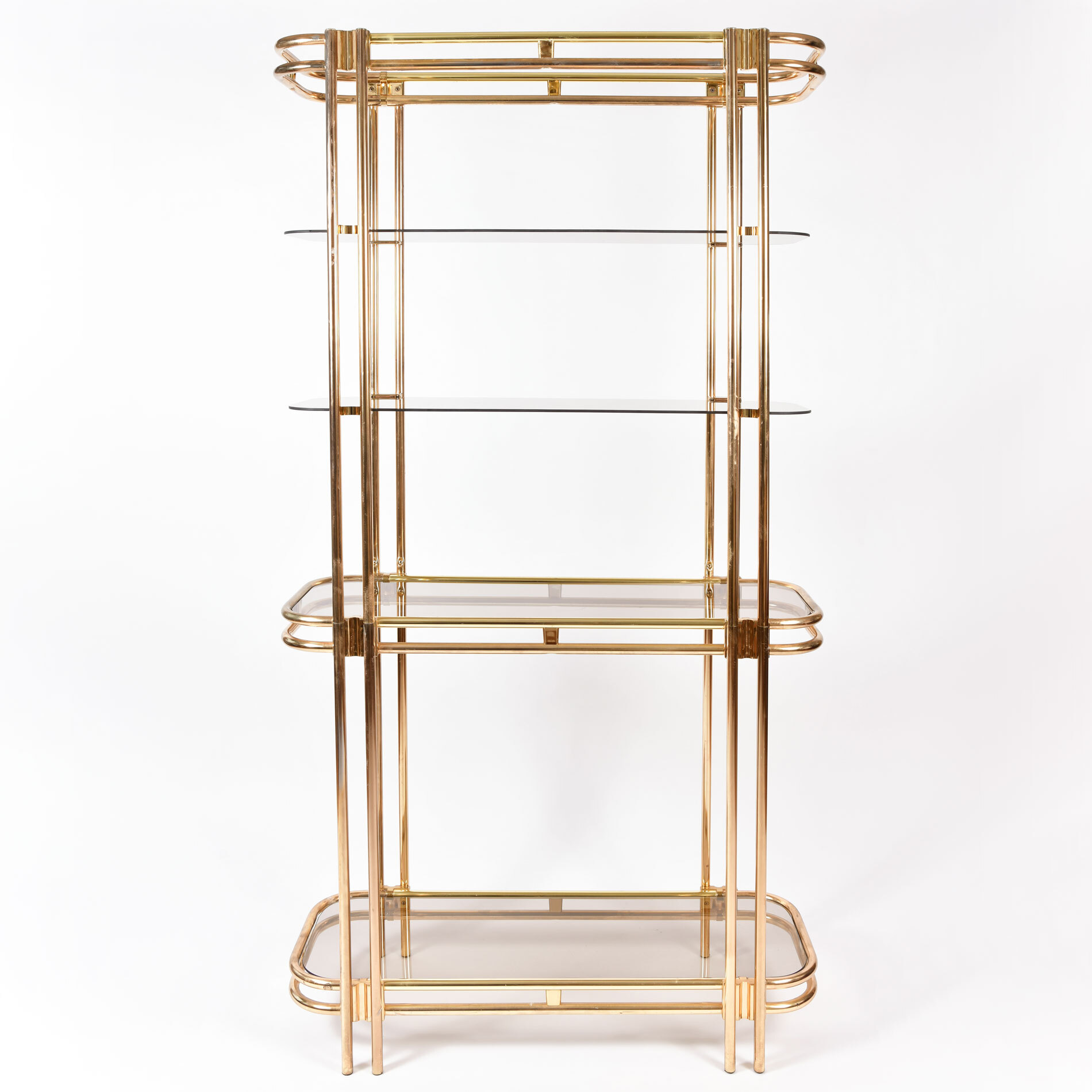 American 1970s Hollywood Regency brass and glass… | Valerie Wade