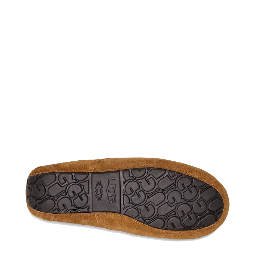 UGG Men's Ascot Suede Moccasin Slipper in Chestnut – V&A Bootery INC