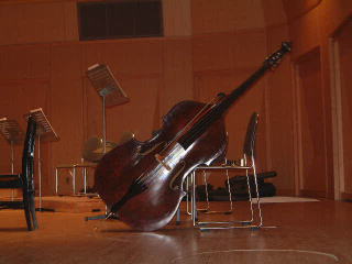 コントラバス 写真 エンドピン