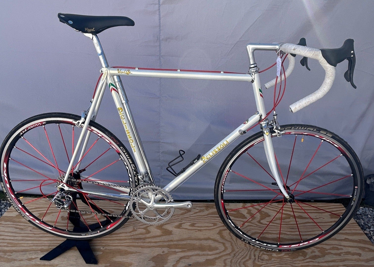 Pelizzoli Italian Vintage Bicycle #21 58 cm Campy Record 10