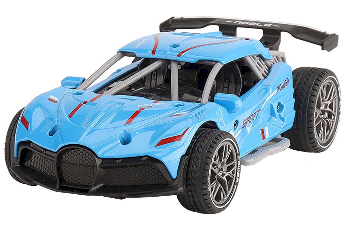 KLX die-cast Die-cast pull back car w/sound &Try-Me, blue