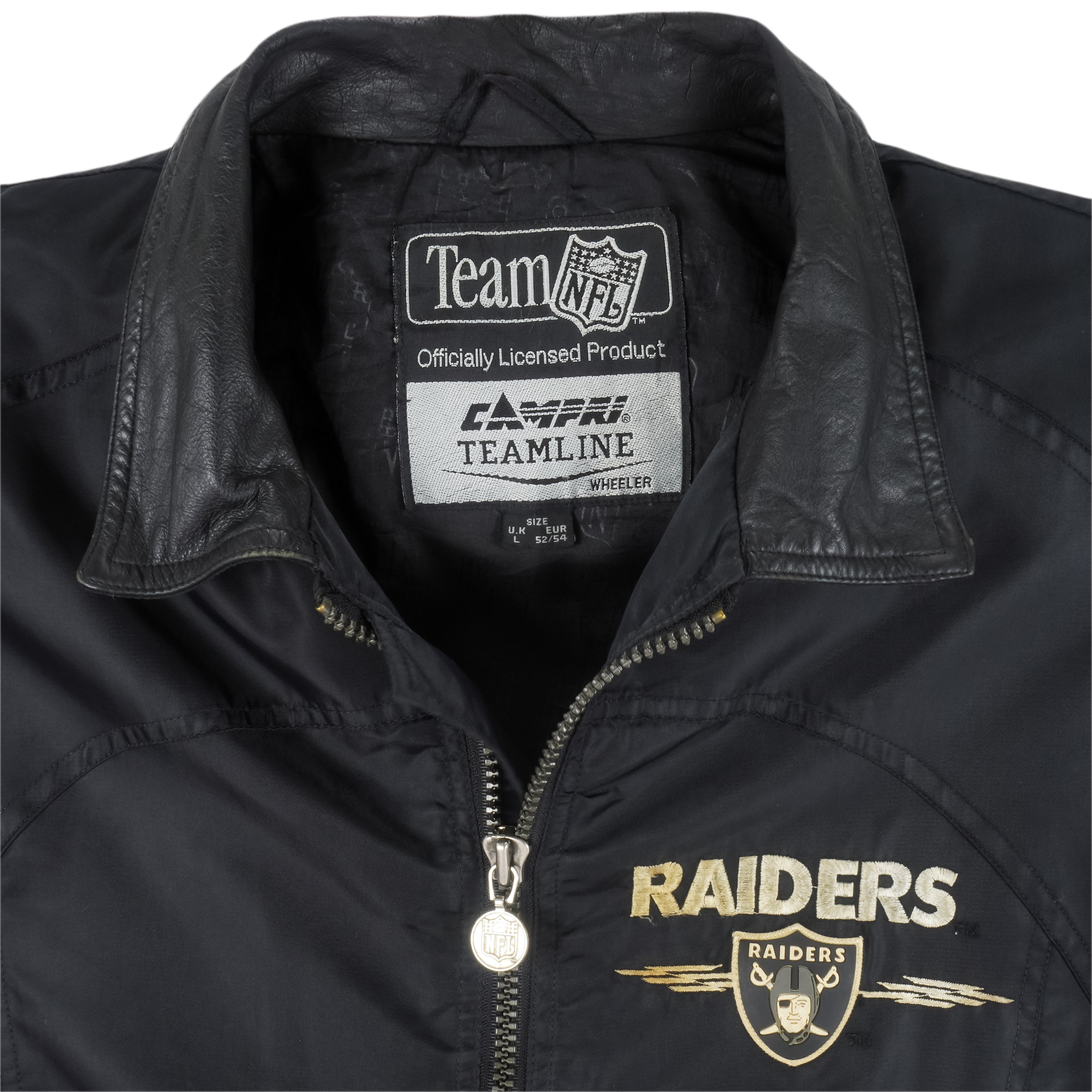 Vintage NFL (Campri Teamline) - Los Angeles Raiders Zip-Up Jacket