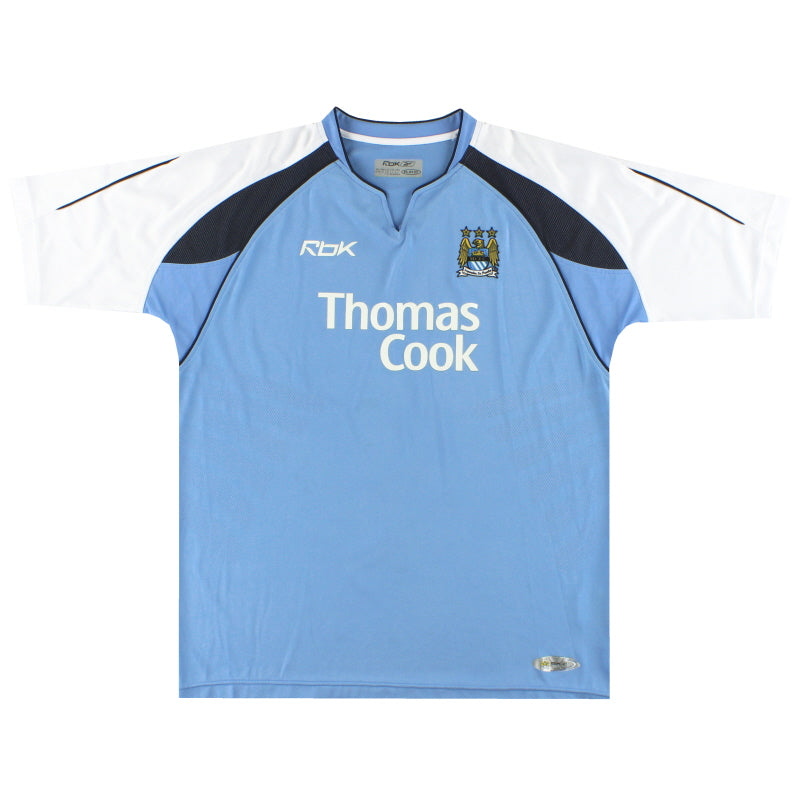 2006-07 Manchester City Reebok Home Shirt *Mint* L | Vintage