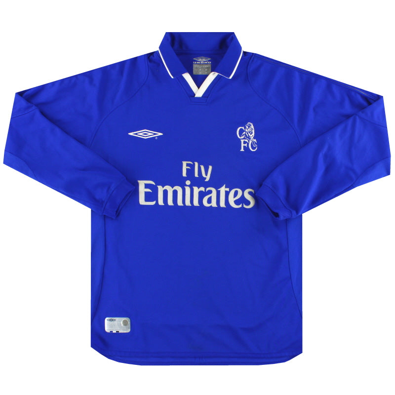 2001-03 Chelsea Umbro Home Shirt L/S M | Vintage Football Shirts