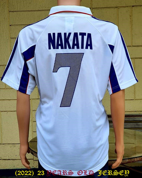 JAPAN 2000 AFC ASIAN CUP CHAMPION NAKATA 7 AWAY JERSEY ADIDAS