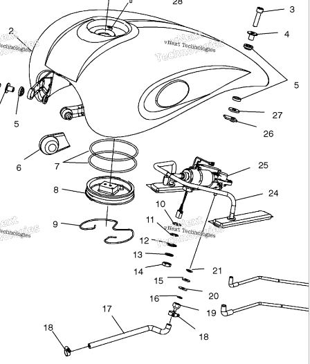 5412071 O-RING GAS TANK PLUG VICTORY 2002 – 2008 | Victory Only
