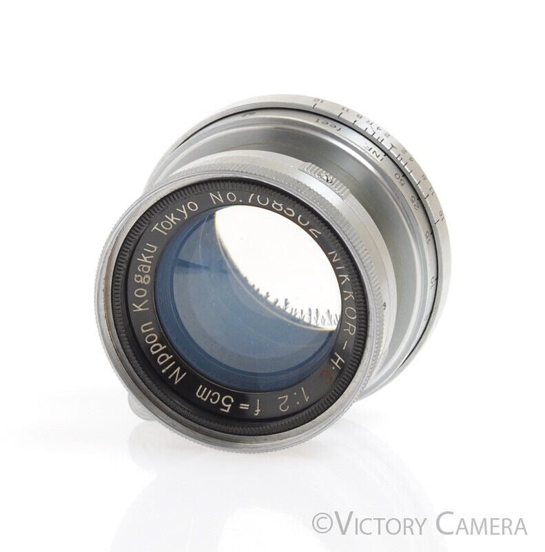 Nikon Nikkor H.C 5cm 50mm f2 LTM Rare Collapsible Screw Mount Lens w/