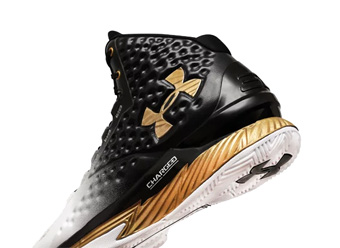 Curry 1 MVP Black / White / Metallic Gold 3026051-001 UnderArmour