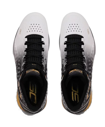 Curry 1 MVP Black / White / Metallic Gold 3026051-001 UnderArmour