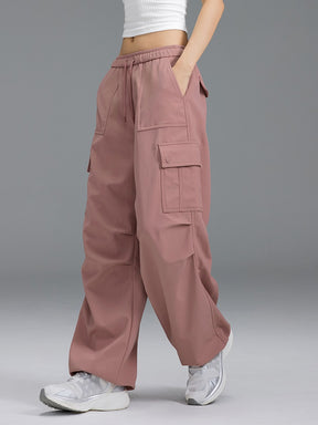 裏起毛】ウォーム ウーブン カーゴ ワイドパンツ