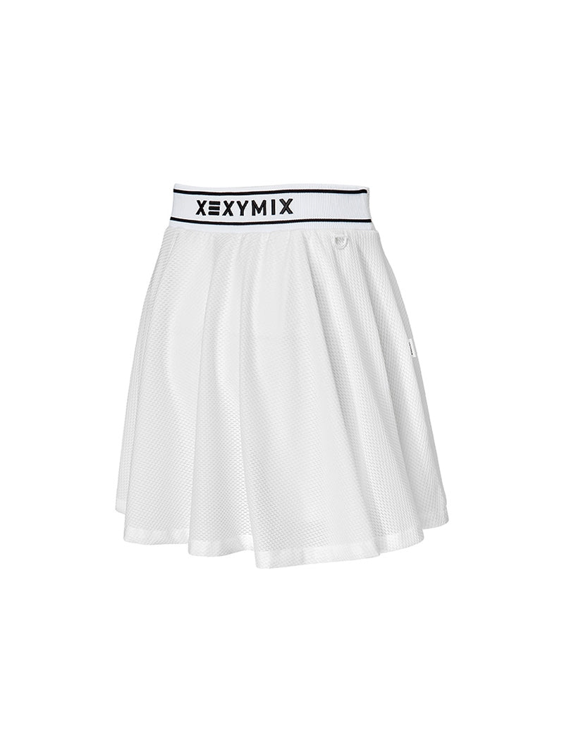 ライトメッシュ フレアスカート インナー付き