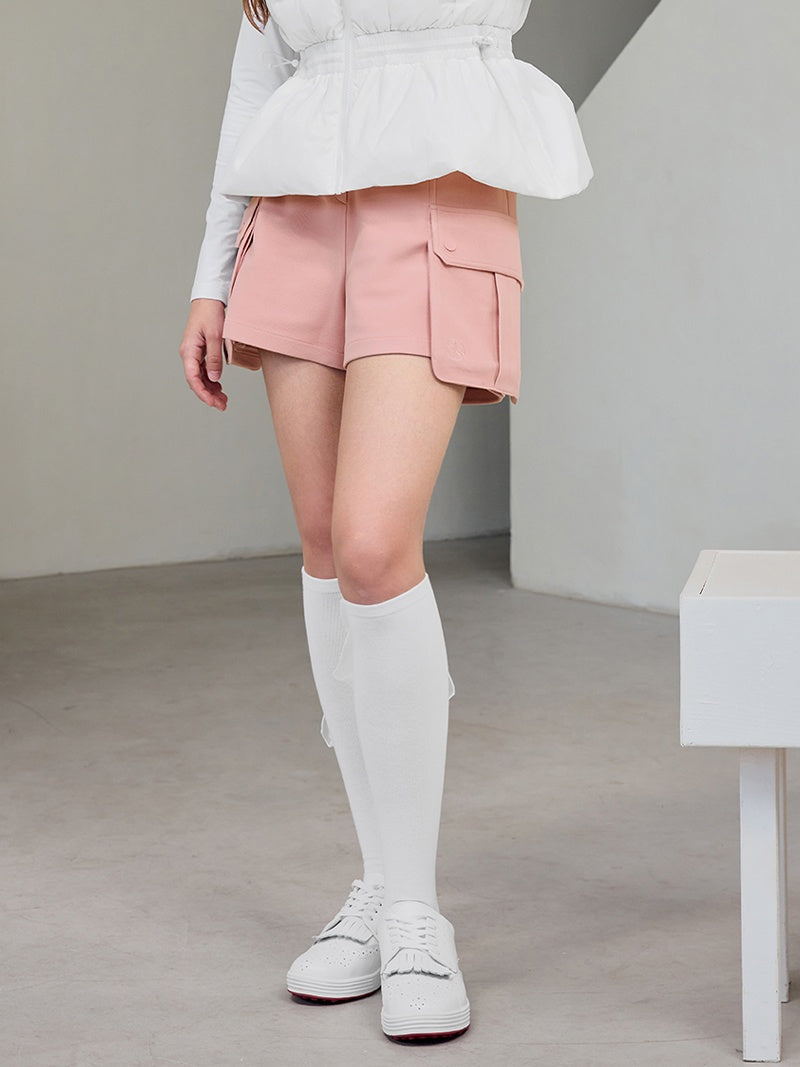 タグ付け☆ レディース ゴルフパンツ レッド サイズM タグ付け